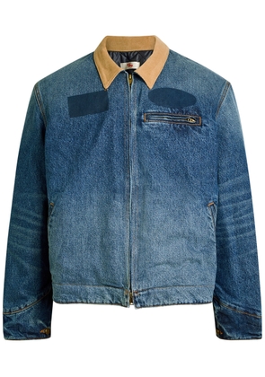 Cherry Los Angeles Sun Faded Washed Denim Jacket - S