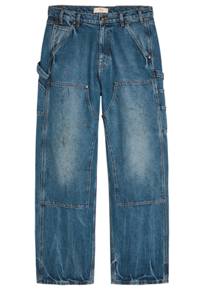 Cherry Los Angeles Paint-effect Washed Wide-leg Jeans - Denim - 30 (W30 / S)