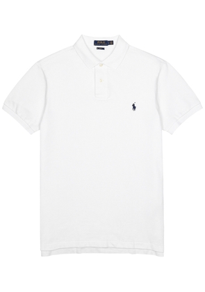 Polo Ralph Lauren Slim Piqué-cotton Polo Shirt - White - M