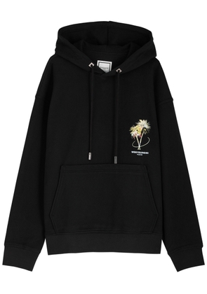 Wooyoungmi Logo-print Hooded Cotton Sweatshirt - Black - 46 (IT46 / S)