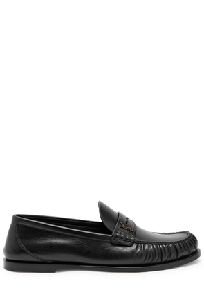 Saint Laurent Ryan Leather Loafers - Black - 44 (IT44 / UK10)