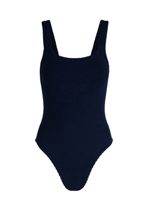 Hunza G Crinkle Swimsuit - Navy - One Size