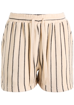 Bongusta Naram Striped Terry Shorts - Cream - 1 (M)