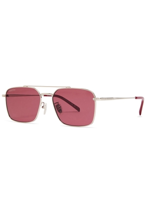 Gucci Aviator-style Sunglasses - Silver - One Size