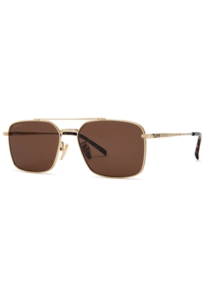 Gucci Aviator-style Sunglasses - Gold - One Size