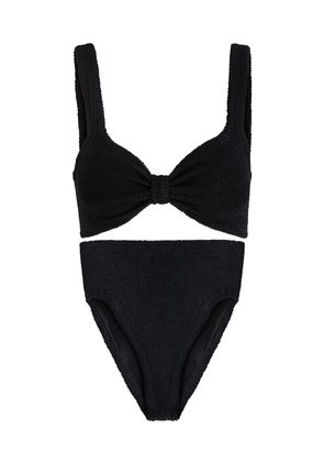 Hunza G Judy Crinkle Bikini - Black - One Size