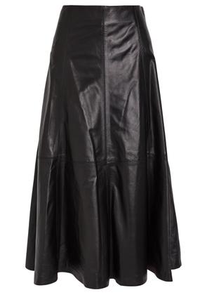Simkhai Ryma Panelled Leather Midi Skirt - Black - 8 (UK12 / M)