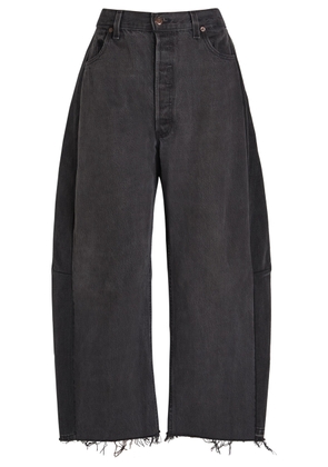 B Sides Vintage Lasso Relaxed Barrel-leg Jeans - Black - 27 (W27 / UK8-10 / S)