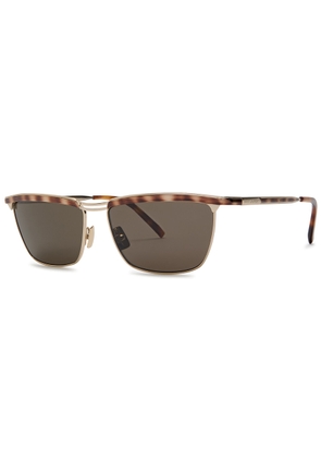 Saint Laurent Joe Square-frame Sunglasses - Gold - One Size
