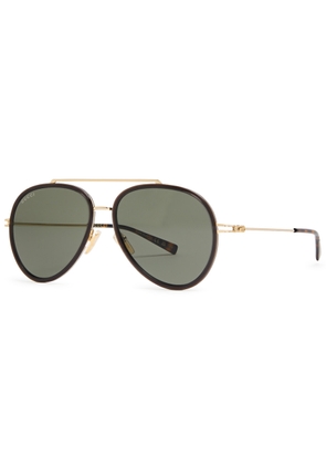 Gucci Aviator-style Sunglasses - Grey - One Size