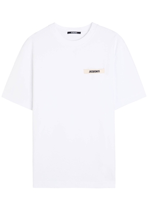 Jacquemus Le T-shirt Gros Grain Cotton T-shirt - White - S