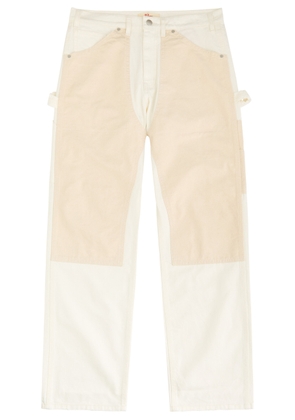 Cherry Los Angeles Panelled Canvas Trousers - White - 32 (W32 / M)