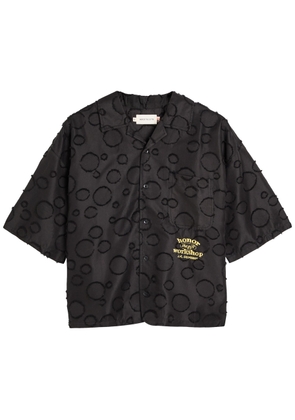 Honor The Gift Polka dot Logo-embroidered Woven Shirt - Black - S