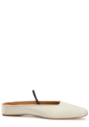 Calvin Klein Kate Silk-satin Slingback Ballet Flats - Ivory - 40 (IT40 / UK7)