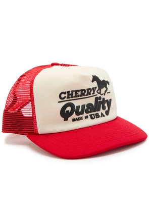 Cherry Los Angeles Quality Logo-print Woven Trucker cap - Red - One Size