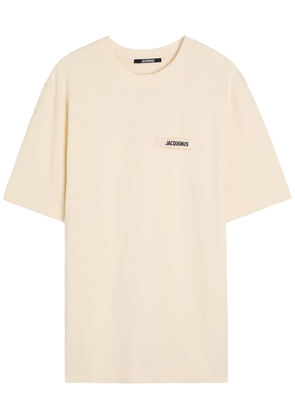 Jacquemus Le T-shirt Gros Grain Cotton T-shirt - Beige - L