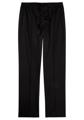 Valentino Garavani Wool Straight-leg Trousers - Black - 50 (IT50 / L)