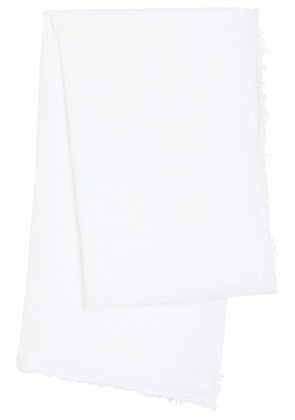 Toteme Crinkled Cotton Scarf - White - One Size