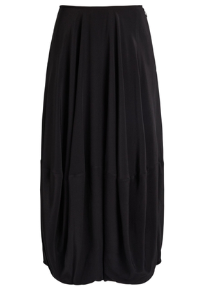 Lemaire Balloon Silk-crepe Midi Skirt - Black - 36 (UK10 / S)