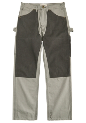 Cherry Los Angeles Panelled Canvas Trousers - Grey - 34 (W34 / L)