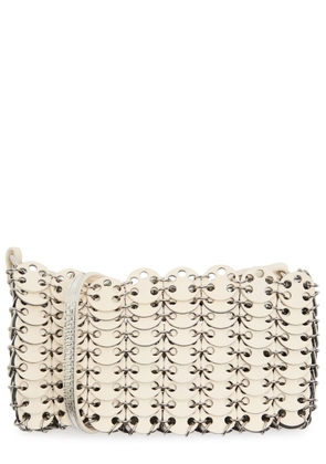 Rabanne 1969 Reversible Nano Flip Leather Shoulder bag - Ivory - One Size