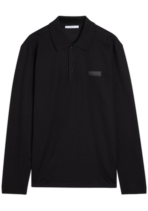Givenchy Logo-appliquéd Piqué Cotton Polo Shirt - Black - L
