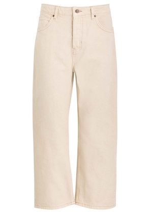 Free People Deep Trance Wide-leg Cropped Jeans - Cream - 25 (W25 / UK6 / XS)