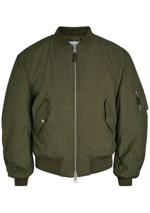 Givenchy Logo-print Cotton-blend Bomber Jacket - Khaki - 46 (IT46 / S)