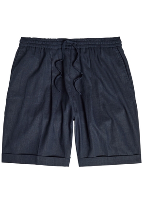 Aurélien Seaside Linen Shorts - Navy - XL