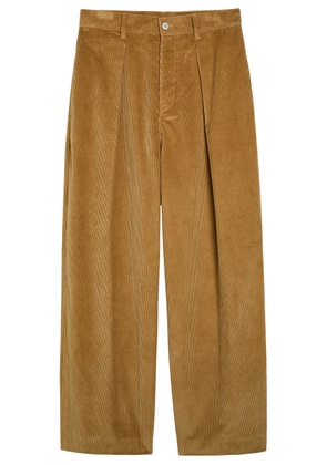 JW Anderson Pleated Straight-leg Corduroy Trousers - Beige - 52 (IT52 / XL)