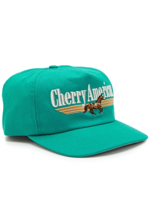 Cherry Los Angeles Cherry American Embroidered Woven cap - Green - One Size