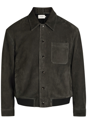 Frame Suede Bomber Jacket - Dark Grey - Xxl