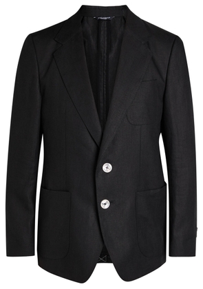 Dolce & Gabbana Linen Blazer - Black - 52 (IT52 / XL)