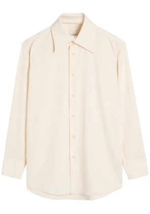 Second Layer 70's Dress Shirt Stretch-twill Shirt - Ivory - 50 (IT50 / L)