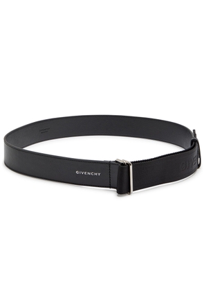 Givenchy Logo-jacquard Canvas and Leather Belt - Black - One Size