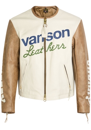 Cherry Los Angeles Vanson Leather Moto Jacket - White - M