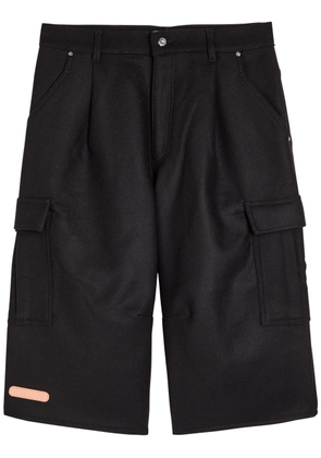 Pdf Channel Slouch Wool Cropped Trousers - Black - 34 (W34 / L)