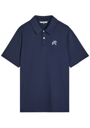Malbon Fairway Logo-embroidered Piqué Polo Shirt - Navy - L
