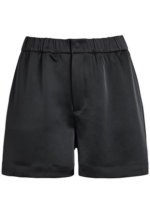 Varley Sarka High Rise Satin Shorts - Black - XL (UK16 / XL)
