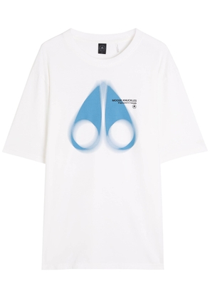 Moose Knuckles Maurice Printed Cotton T-shirt - White - XL