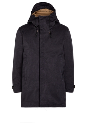 Ten C Quilted Hooded Parka Coat - Blue - 52 (UK42 / XL)