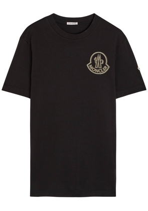 Moncler Logo Cotton T-shirt - Black - L