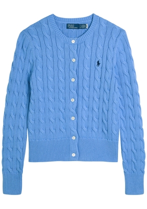 Polo Ralph Lauren Cable-knit Cotton Cardigan - Light Blue - M (UK12 / M)