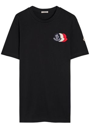 Moncler Logo-appliqué Cotton T-shirt - Navy - M