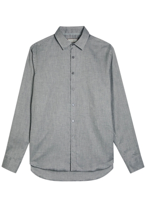 Canali Cotton Shirt - Grey - S (UK36 / S)