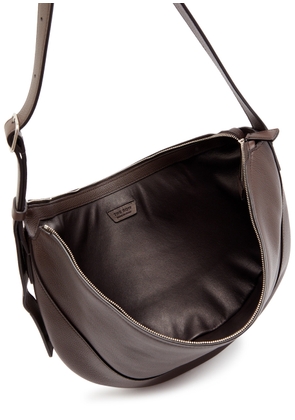The Row Jouve Grained Leather Shoulder bag - Brown - One Size