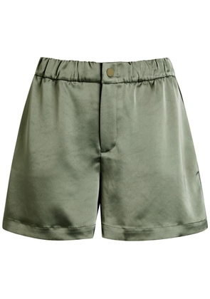 Varley Sarka High Rise Satin Shorts - Sage - XL (UK16 / XL)