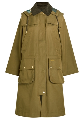 Barbour Bilsdale Detachable-hood Cotton-blend Coat - Green - 16 (UK16 / XL)