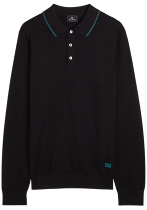 PS Paul Smith Logo-embroidered Cotton Polo Shirt - Black - S