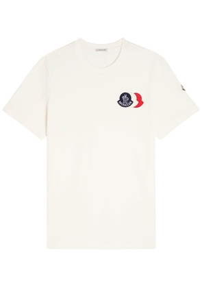 Moncler Logo-appliquéd Cotton T-shirt - White - L